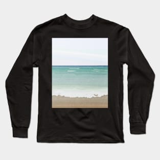 Beach art coastal illustration Long Sleeve T-Shirt